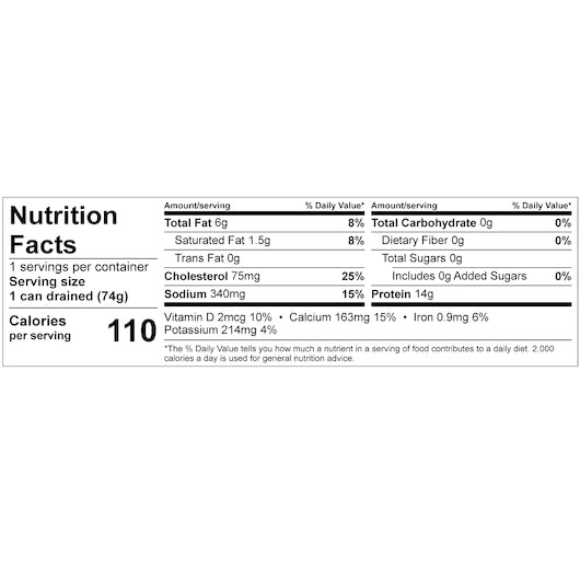 Chicken Of The Sea Smoked Sardines In Oil, 18 x 3.75 oz Case - DOT product image 8