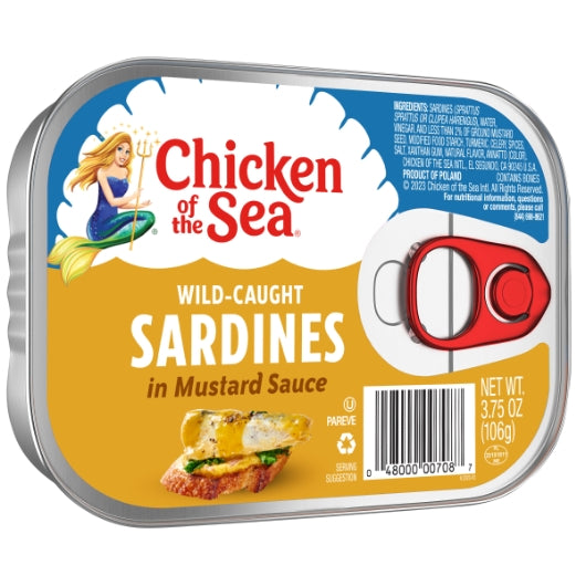 Chicken Of The Sea Sardines In Mustard Sauce Canned, 18 x 3.75 oz Case - DOT product image 2