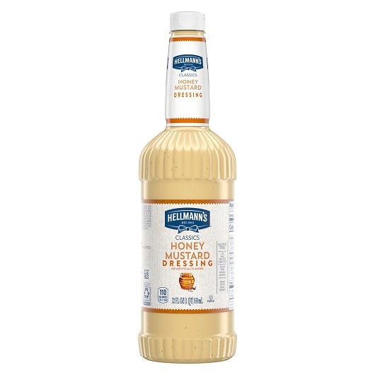 Hellmanns Blue Ribbon Classics Honey Mustard Salad Bar Dressing Bottle, 6 x 32 oz Case - DOT product image 2