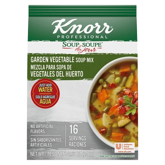 Knorr Soup Du Jour Garden Vegetable Mix, 4 x 8.7 fl oz Case - DOT product image 2