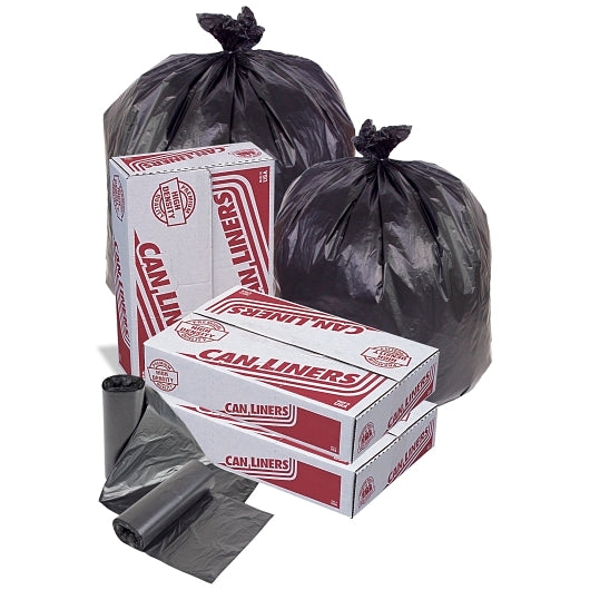 Pitt Plastics 36 Inch X 60 Inch 22 Micron 55 Gallons XX Heavy Black Star Perforated Roll Can Liner, 10 x 15 ct Case - DOT product image 2