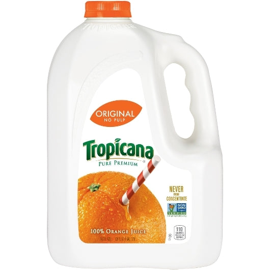Tropicana Pure Premium 100% Juice No Pulp Orange Juice, 4 x 128 fl oz Case - DOT product image 2