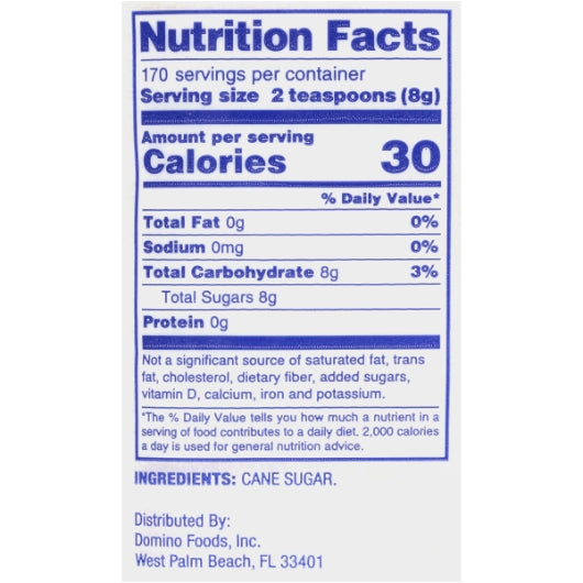Domino Cane Sugar Granulated Perfect Pouch, 12 x 3 lb Case - DOT product image 7