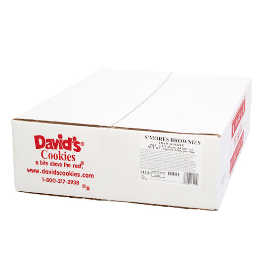 David's Cookies THAW & SERVE S'more Brownie, 2 x 24 x 4 oz Case - DOT product image 2