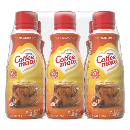 Coffee Mate Hazelnut Coffee Creamer, 6 x 16 fl oz Case - Coffee & Tea - image 2