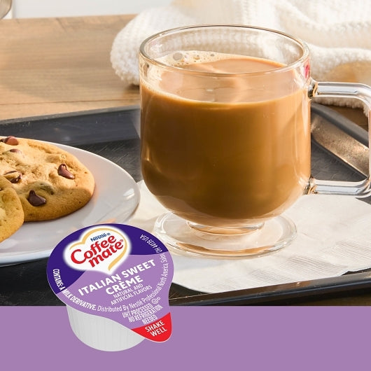 NESTLE COFFEE-MATE Coffee Italian Sweet Creme Flavor Liquid Creamer Singles, 4 x 18.7 fl oz Case - DOT product image 8