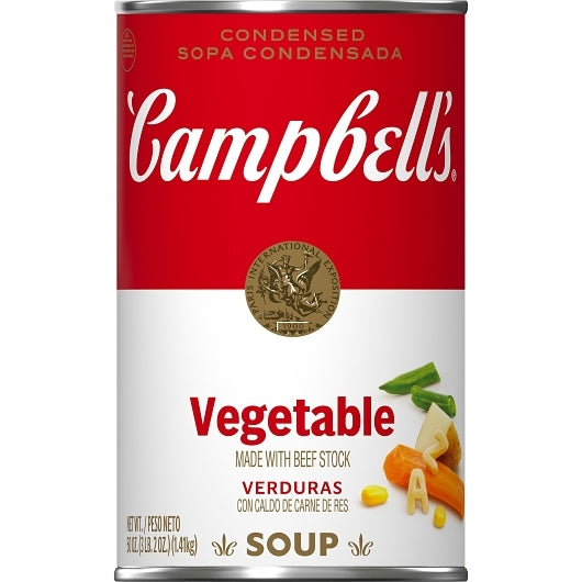 Campbell's Classic Vegetable Condensed Shelf Stable Soup, 12 x 50 oz Case - DOT product image 2
