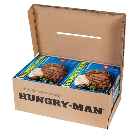Hungry Man SALISBURY STEAK, 8 x 16 oz Case - DOT product image 8