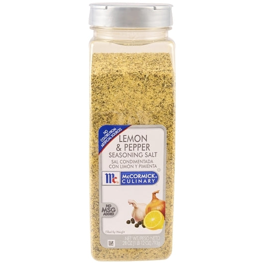 McCormick Culinary, Lemon And Pepper Seasoning Salt, 6 x 28 oz Case - DOT product image 2