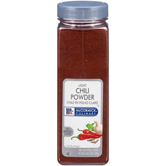 McCormick Culinary Light Chili Powder, 6 x 18 oz Case - DOT product image 2
