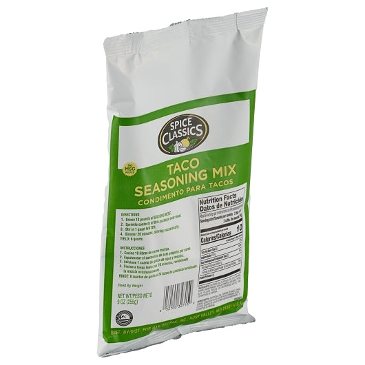 Spice Classics Taco Seasoning, 6 x 9 oz Case - DOT product image 8