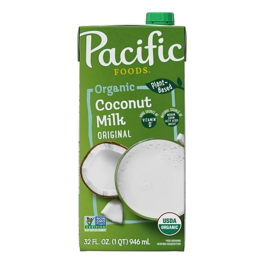 Pacific Natural Foods Organic Original Coconut Milk, 12 x 32 fl oz Case - DOT product image 2