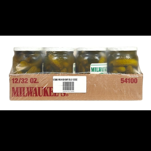 Milwaukee Kosher Baby Dill Pickle Whole Jar, 12 x 32 fl oz Case - DOT product image 8