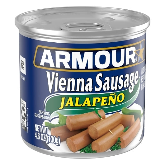 Armour Jalapeno Flavored Vienna Sausage, 24 x 4.6 oz Case - DOT product image 2