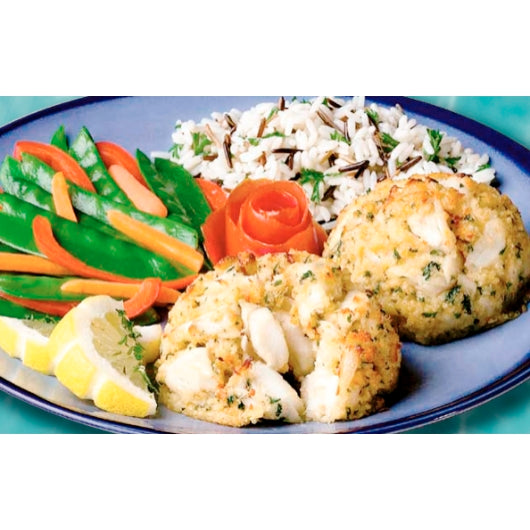 Kaptains Ketch Extra Fancy Crab Cake 3 Oz, 1 x 15 ct Case - Frozen Meat & Seafood