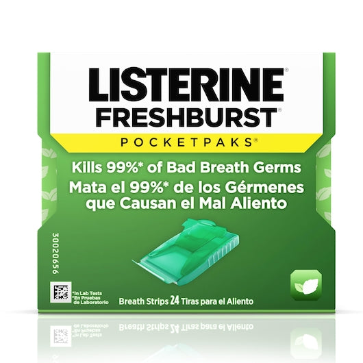 Listerine Cool Pocketpaks Fresh Burst Breath Strips 24Each 12Count (PACK OF 12) - DOT product image 2