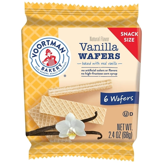 Voortman Vanilla Wafer Snack Size, 3 x 12 x 2.4 oz Case - Bakery & Desserts - image 2