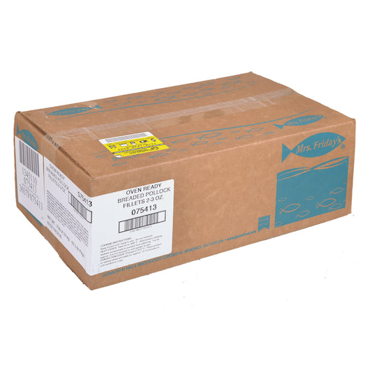 Mrs. Friday's 2-3 Oz Oven Ready Breaded Pollock Fillet, 4 x 2.5 lb Case - DOT product image 6