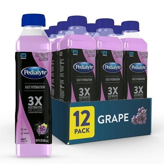 Pedialyte Flavored Electrolyte Solution Grape, 12 x 500 ML Case - DOT product image 8