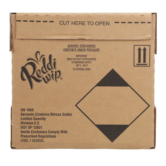 Reddi Wip Real Cream Light Whipped Topping, 12 x 15 oz Case - DOT product image 8