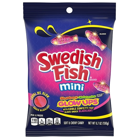 Swedish Fish Glow Ups Soft Candy Peg Bag, 12 x 6.7 oz Case - Candy & Confections - image 2