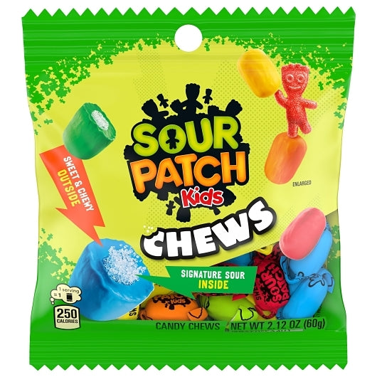 Sour Patch Kids Assorted Soft Candy Chews Peg Bag, 12 x 2.12 oz Case - Candy & Confections - image 2