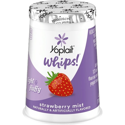 Yoplait Whips Strawberry Mist Yogurt, 4 Ounce - 12 per case. - DOT product image 2