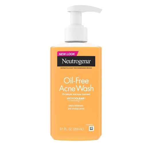 Neutrogena Oil-Free Acne Wash Microclear, 4 x 3 x 9.1 fl oz Case - DOT product image 2