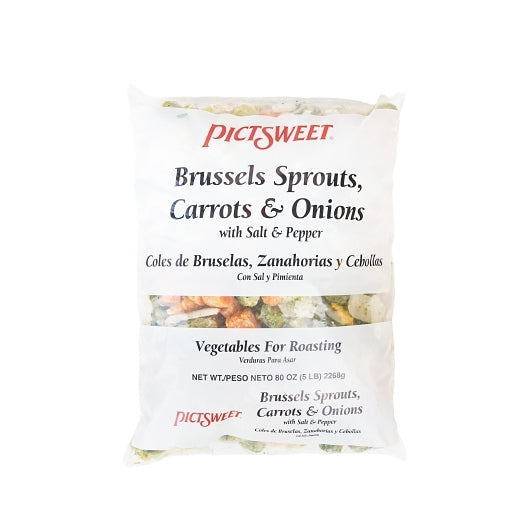 Pictsweet Seasoned Brussels Sprouts Carrots & Onions With Salt & Pepper, 4 x 5 lb Case - Frozen Vegetables & Sides - ima