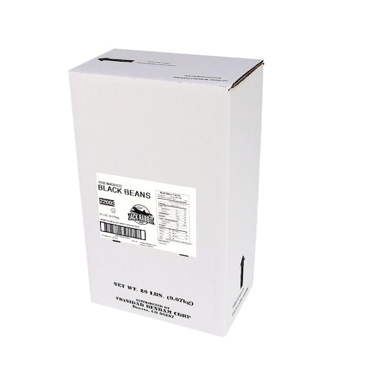 Jack Rabbit Prewashed Black Beans, 1 x 20 lb Case - Alternate product angle or state