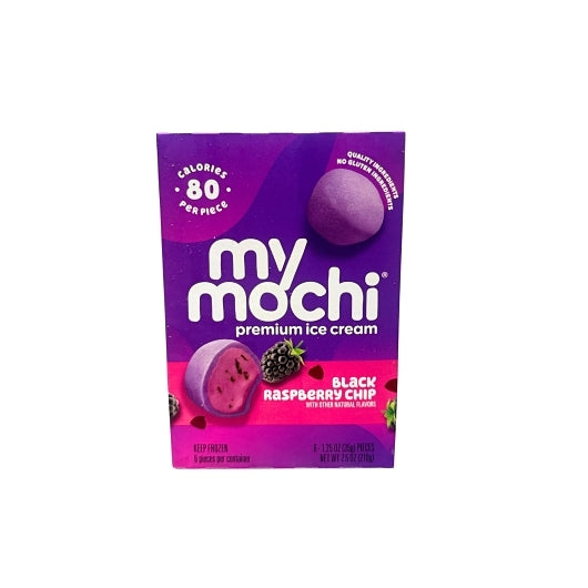 My Mochi Black Raspberry Chip Ice Cream Balls, 12 x 7.5 oz Case - Frozen Fruit - image 2