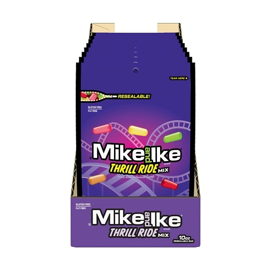 Mike & Ike Gluten Free Fat Free Thrill Ride Mix Candy Mix Bag, 8 x 10 oz Case - Candy & Confections - image 2