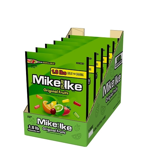 Mike & Ike Original Fruits Stand Up Bag, 6 x 28.8 oz Case - DOT product image 8