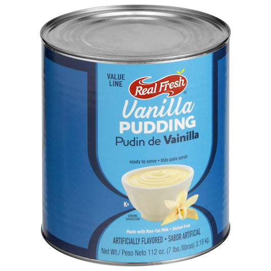 Real Fresh Value Line Trans Fat Free Vanilla Flavored Pudding, 6 x 7 lb Case - Bakery & Desserts