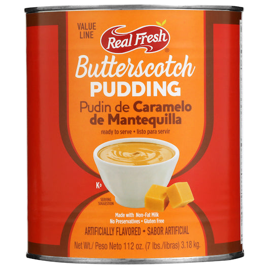 Real Fresh Value Line Trans Fat Free Butterscotch Flavored Pudding, 6 x 7 lb Case - DOT product image 2