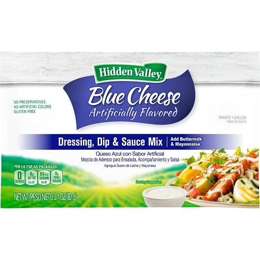 Hidden Valley Blue Cheese Dressing Mix, 18 x 3.1 oz Case - DOT product image 2