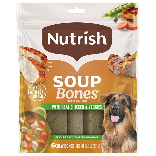 Rachel Ray Soup Bones Chicken And Veggies Flavor Dog Treat, 7 x 12.6 oz Case - Prepared Foods - image 2