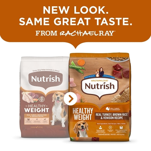 Rachel Ray Healthy Weight Adult Dry Turkey Brown Rice & Venison Dog Food, 4 x 72 oz Case - Pet Food & Pet Care - image 2