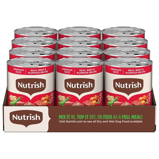 Rachael Ray Nutrish Real Beef & Pumpkin Pate Wet Dog Food, 12 x 13 oz Case - Pet Food & Pet Care - image 2