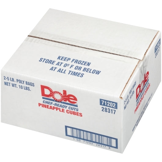 Dole Chef-Ready 3/8 " Individual Quick Frozen Pineapple Cubes, 2 x 5 lb Case - DOT product image 8