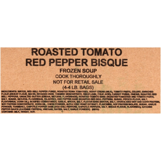 Chef Francisco Roasted Vegetarian Roasted Tomato And Red Peppers Bisque, 4 x 4 lb Case - DOT product image 7