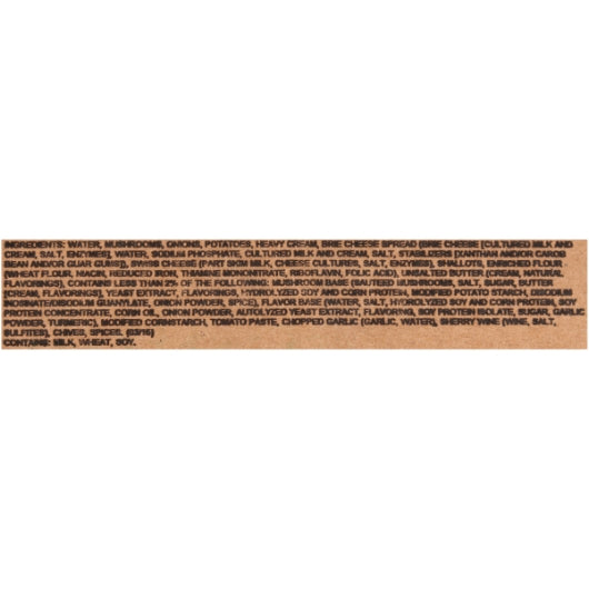 Chef Francisco Mushroom Vegetarian Mushroom & Brie Bisque Pouch, 4 x 4 lb Case - DOT product image 8