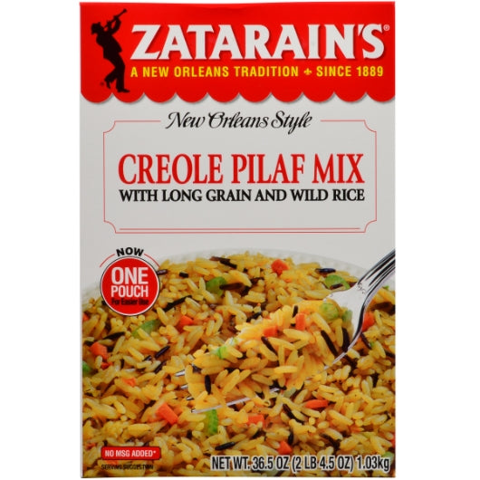 Zatarain's Creole Pilaf Mix, 8 x 36.5 oz Case - DOT product image 2