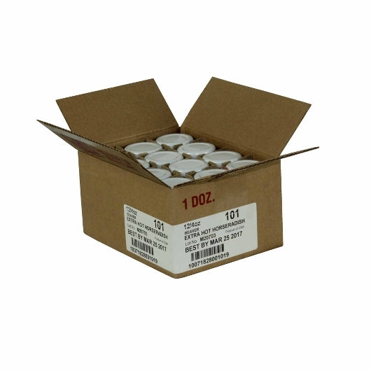 Beaver Extra Hot Horseradish Jar, 12 x 4 oz Case - DOT product image 2