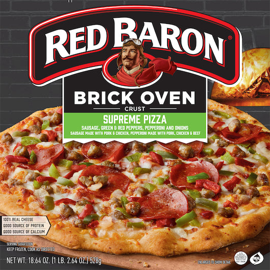 Red Baron Brick Oven Pizza Supreme, 16 x 18.64 oz Case - Prepared Foods - image 2