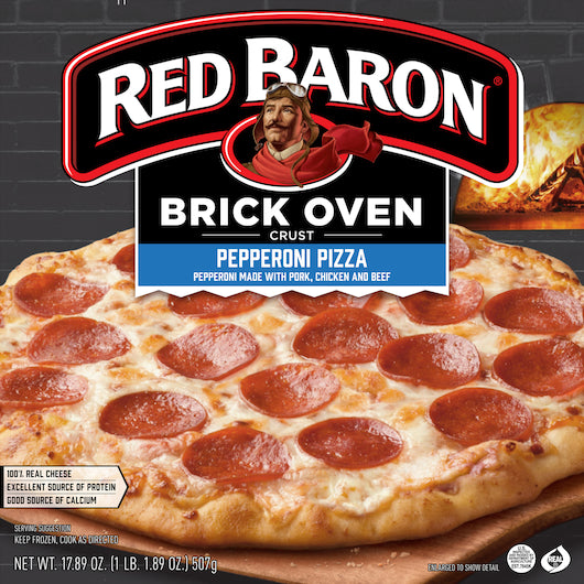 Red Baron Pepperoni Pizza, 16 x 17.89 oz Case - Prepared Foods - image 2