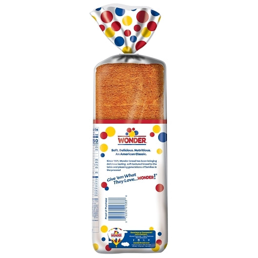 Wonder White Bread, 8 x 20 oz Case - Breads, Rolls & Buns - image 2