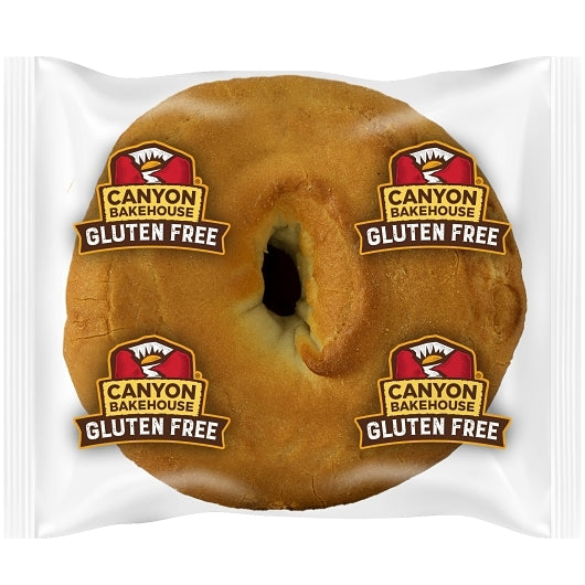 Canyon Bakehouse Individually Wrapped Plain Bagel, 30 x 3.5 oz Case - Breads, Rolls & Buns