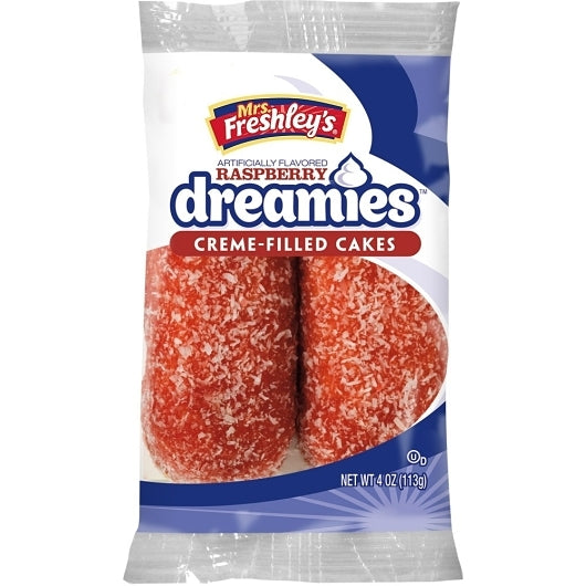 Mrs.Freshleys Creme Filled Raspberry Dreamies Creme Filled Cakes, 6 x 8 x 4 oz Case - DOT product image 2