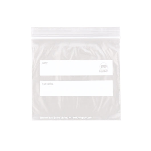 Royal 6.5 Inch X 6 Inch Double Zipper Sandwich Bag, 1 x 500 each Case - DOT product image 4
